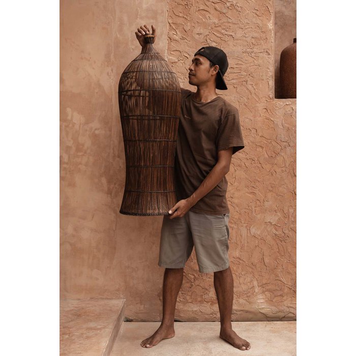 The Oasis Tower Pendant - Dark Walnut - XL