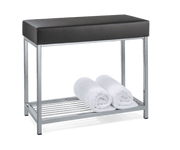 Black bench bathroom decor walther
