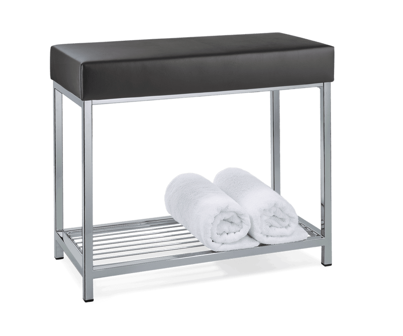Black bench bathroom decor walther