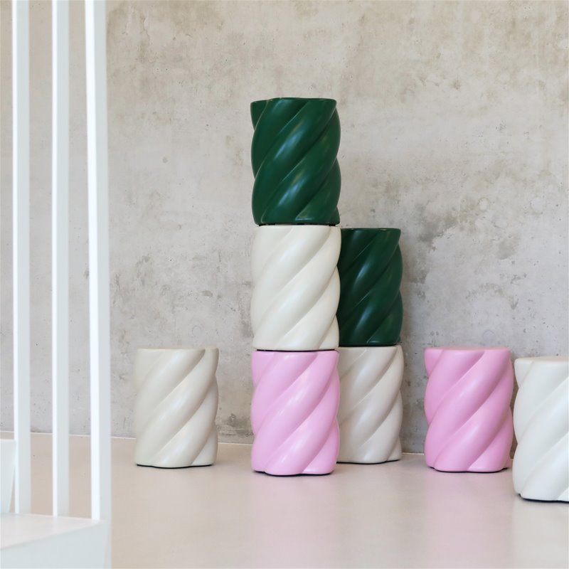 Stool marshmallow off white