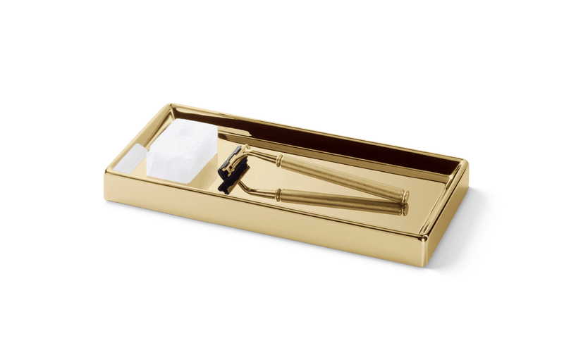 Gold bathroom tray decor walther