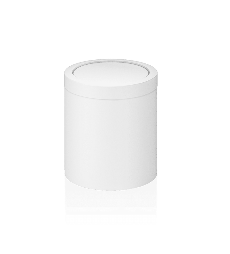 Table Paper Bin White Matt