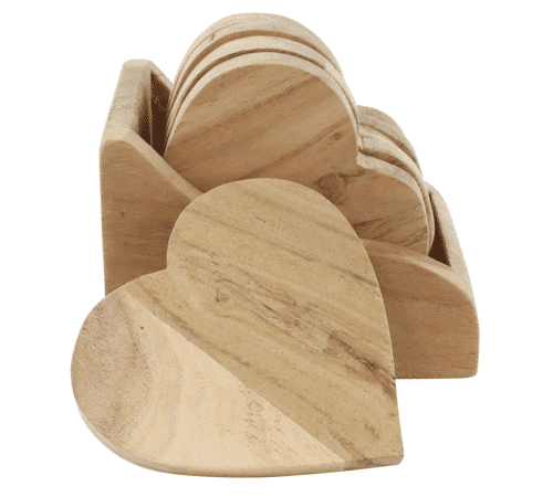Coaster-Set Hearts