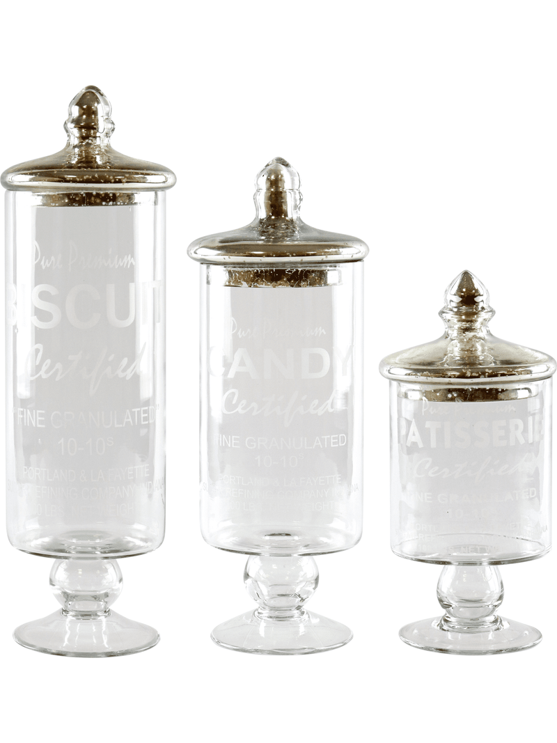 Glass Biscuit Tins