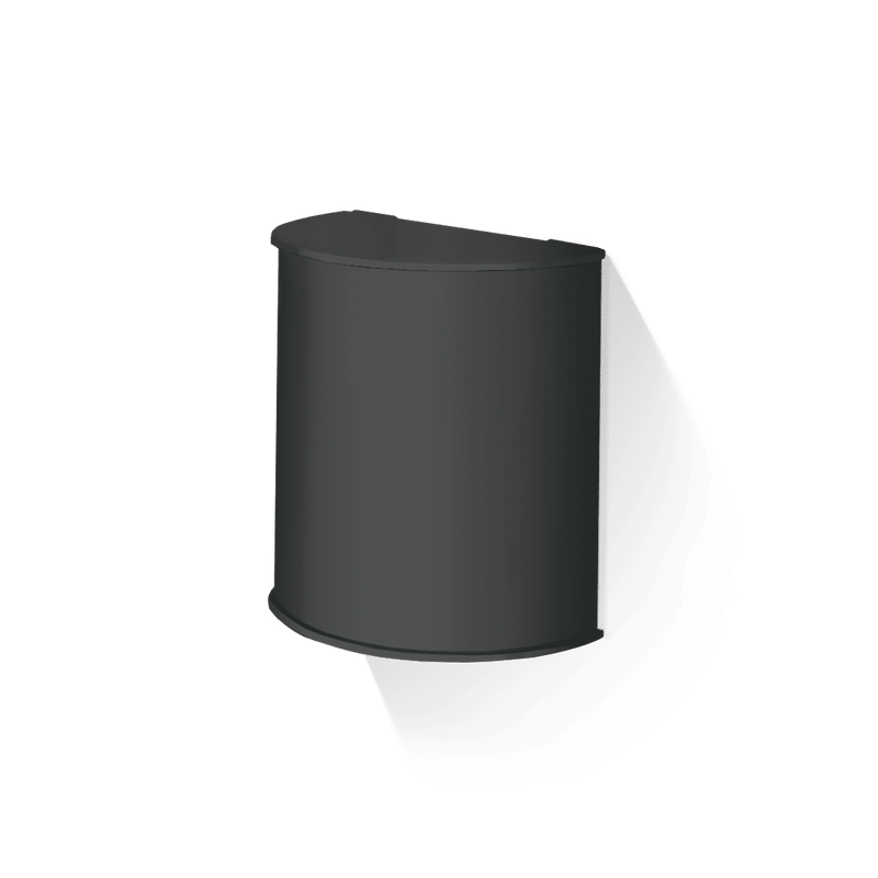Paper Bin Wall Mounted Black