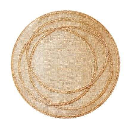 Abaca Golden Underplate With Irregular Hoops