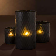 black Hurricane lantern eichholtz blue candle holder