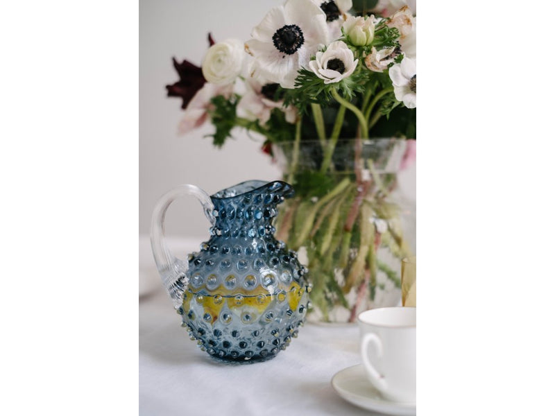 Opaline Paris Hobnail Jug 1L Pastel Blue