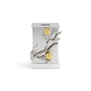 Pomegranate Silver & Gold Tzedakah Box