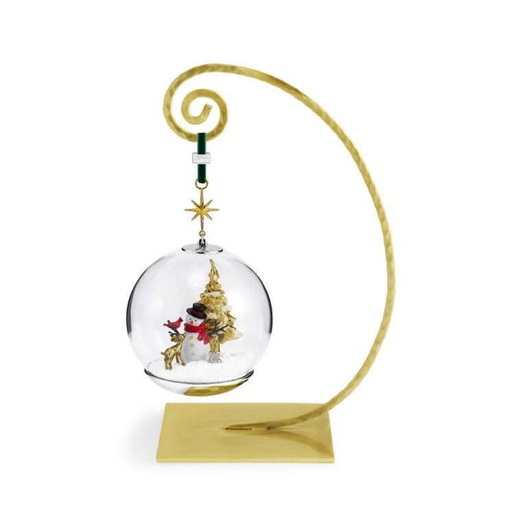 Snowman and Forest Friends Snow Globe Ornament