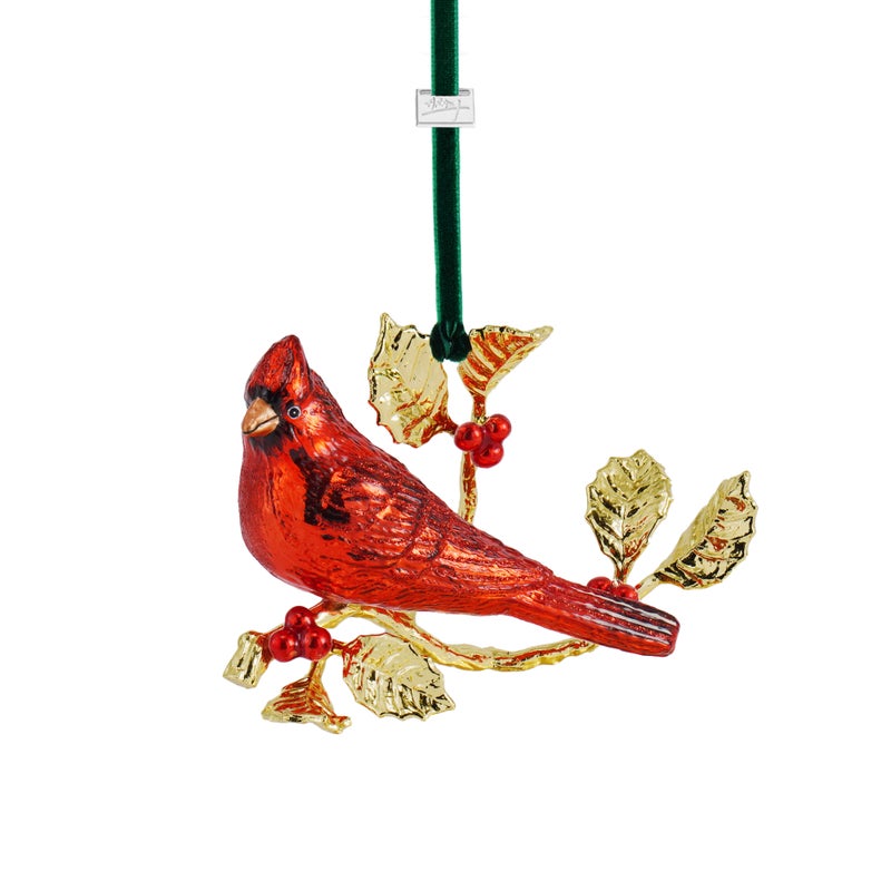 Ornement en verre Cardinal