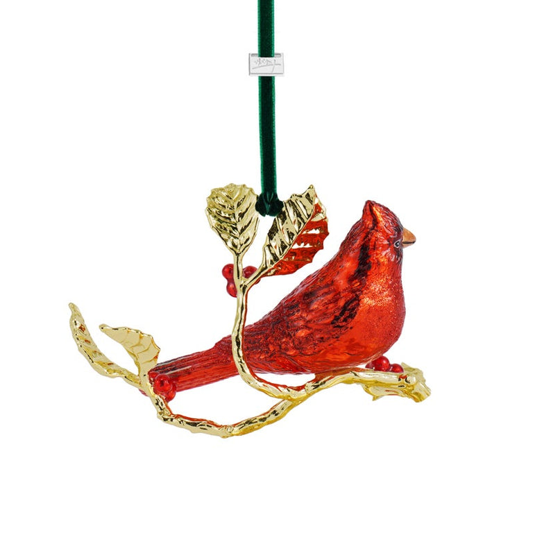 Ornement en verre Cardinal