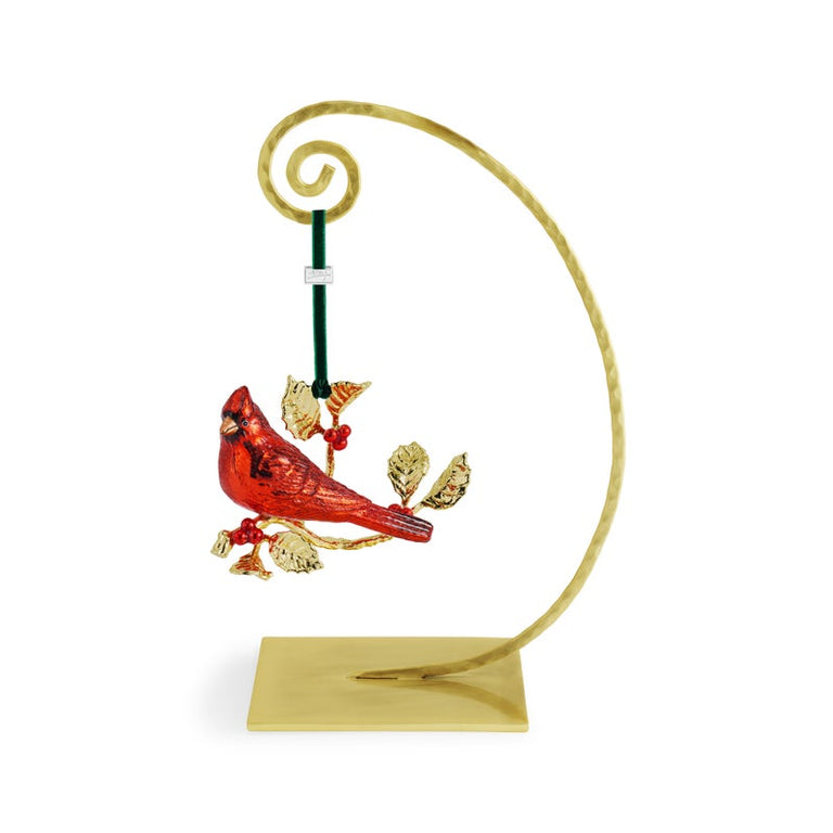 Ornement en verre Cardinal