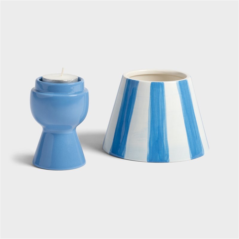 Tealight holder cantine blue