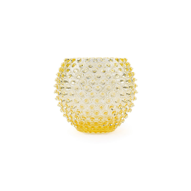 Hobnail Globe Vase 18 cm Citron