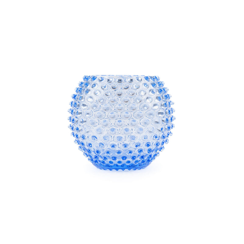 Hobnail Globe Vase 18 cm Light blue