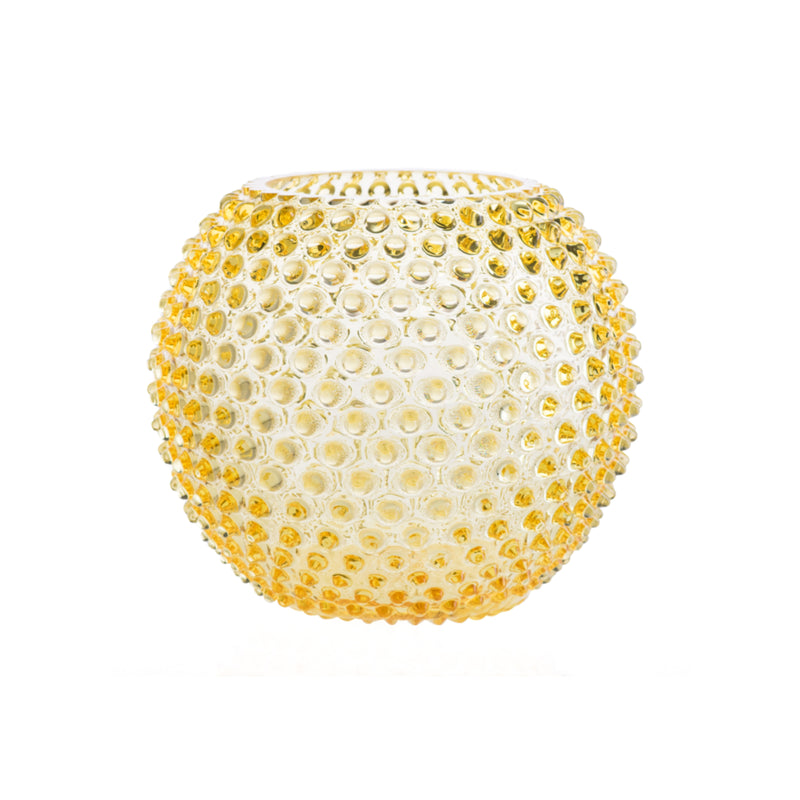 Hobnail Globe Vase 24 cm Citron