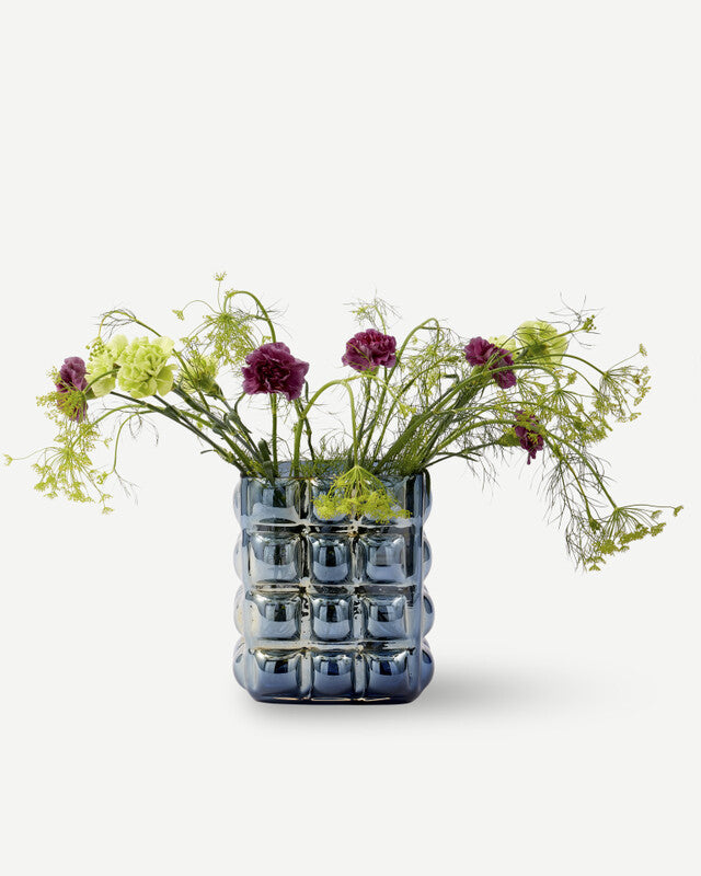 Bubble Vase - L - Dark blue