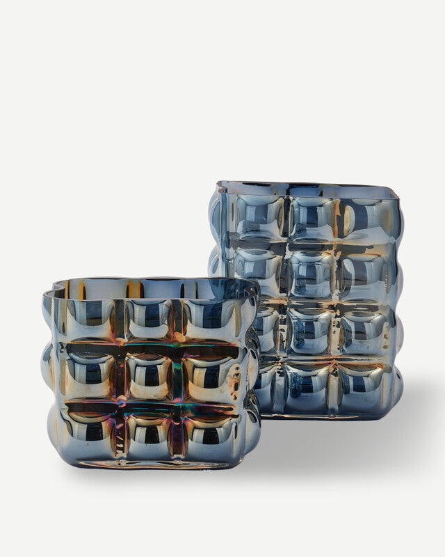 Bubble Vase - L - Dark blue