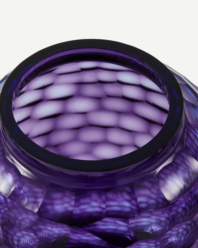 Honeycomb Vase - S - Dark purple