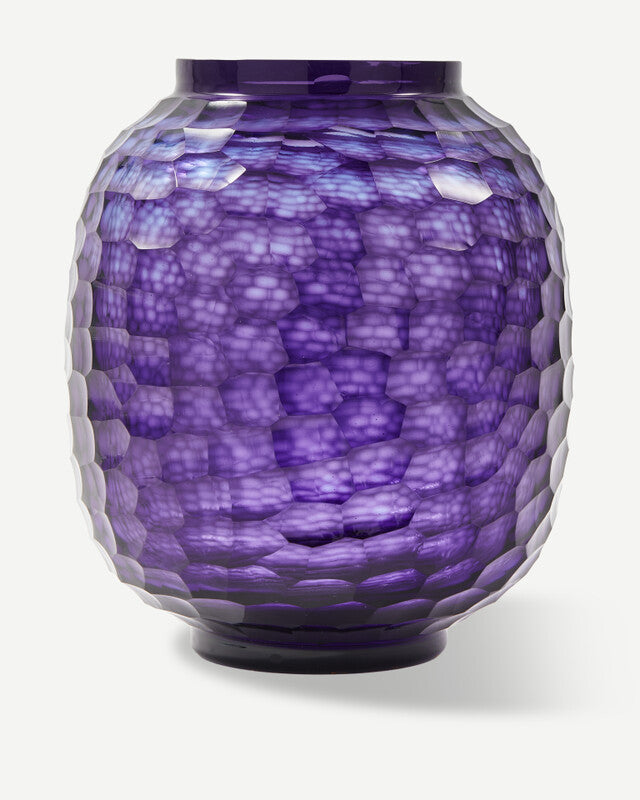 Honeycomb Vase - S - Dark purple