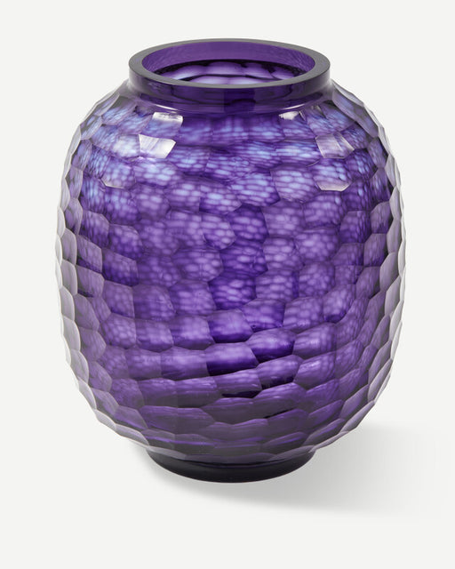 Honeycomb Vase - S - Dark purple