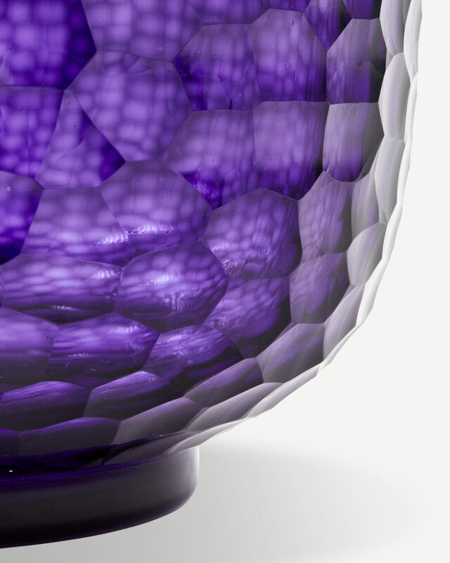 Honeycomb Vase - M - Dark purple