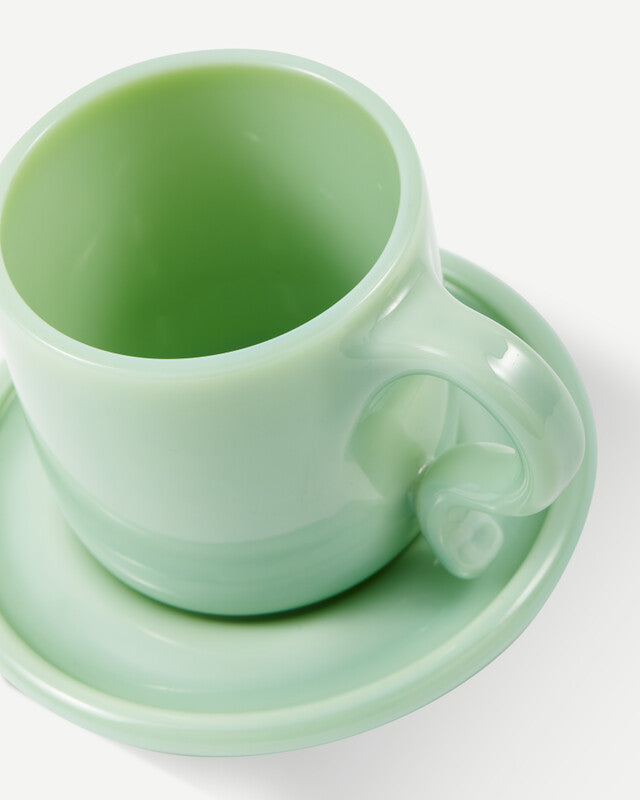 Gobi Cappuccino Mugs - Light Green