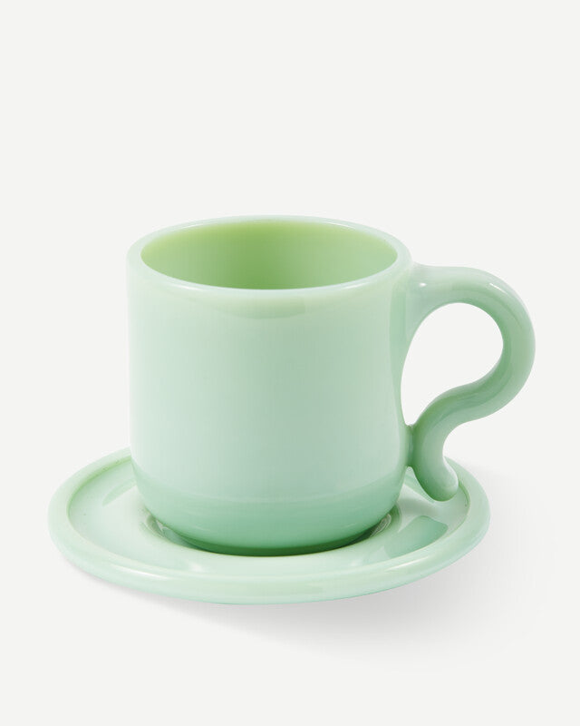 Gobi Cappuccino Mugs - Light Green