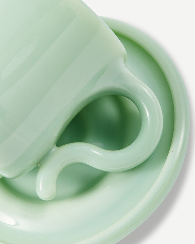Gobi Cappuccino Mugs - Light Green