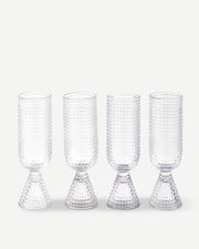 Rooftop Champagne Glasses - Transparent