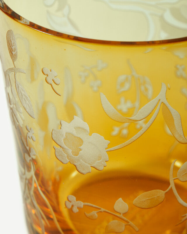 Scattered Flowers Tumblers - Yellow