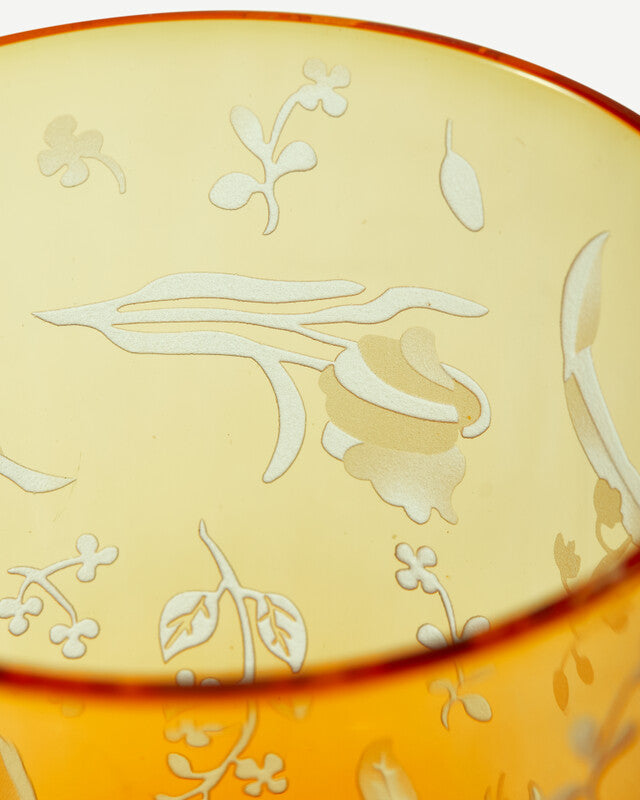 Scattered Flowers Tumblers - Yellow