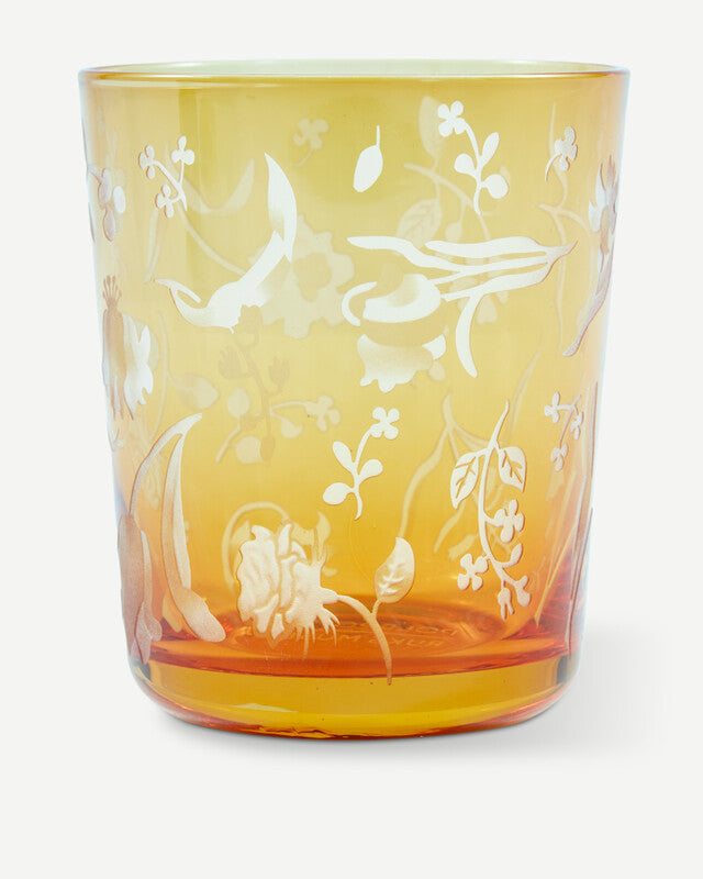 Scattered Flowers Tumblers - Yellow