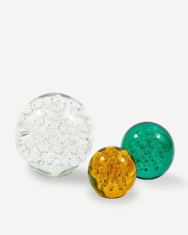 Bubble Glass Ball - S - Yellow