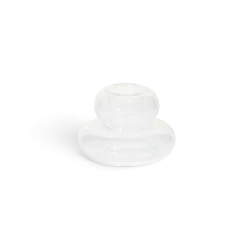 White Whipped Candle Holder