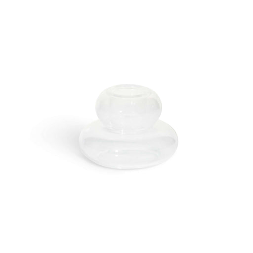 White Whipped Candle Holder