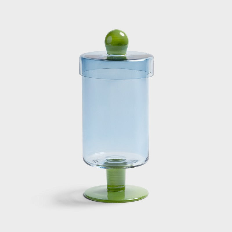 Jar duo tall blue