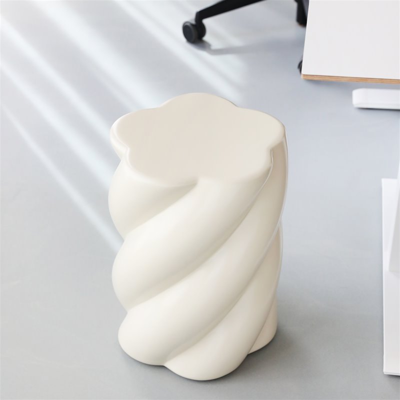 Stool marshmallow off white