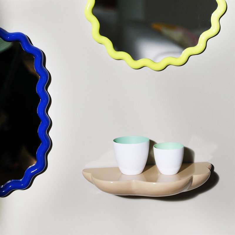 Yellow Zigzag Mirror