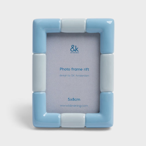 Photo frame rift rectangle ice blue
