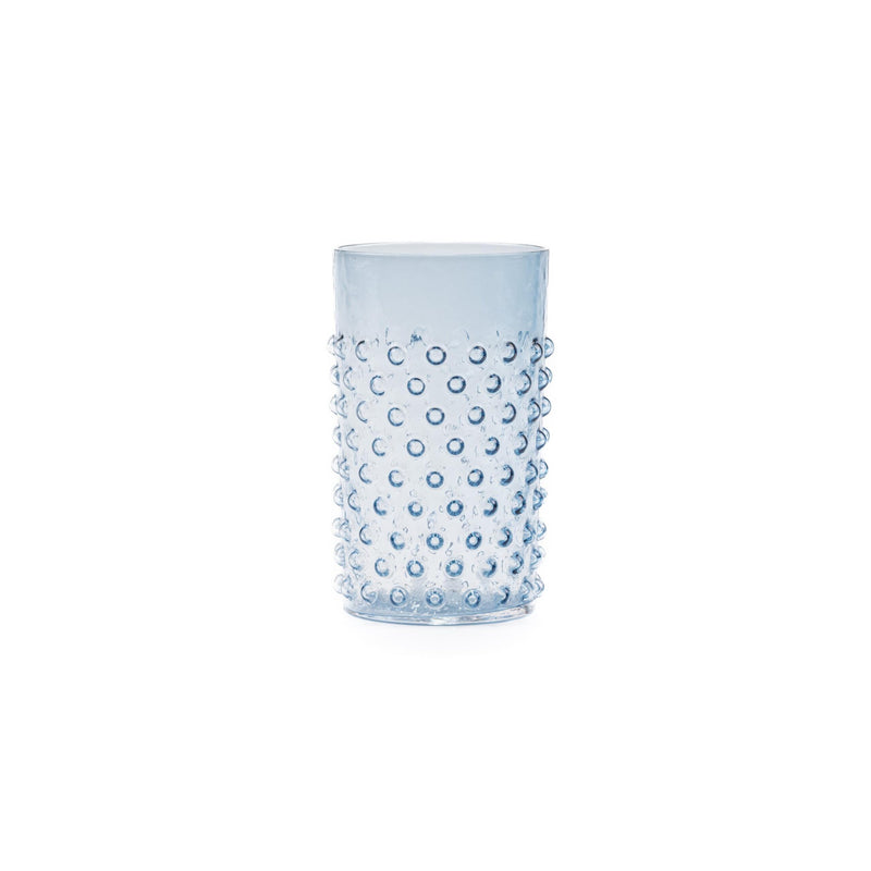 Hobnail Glass Blue smoke