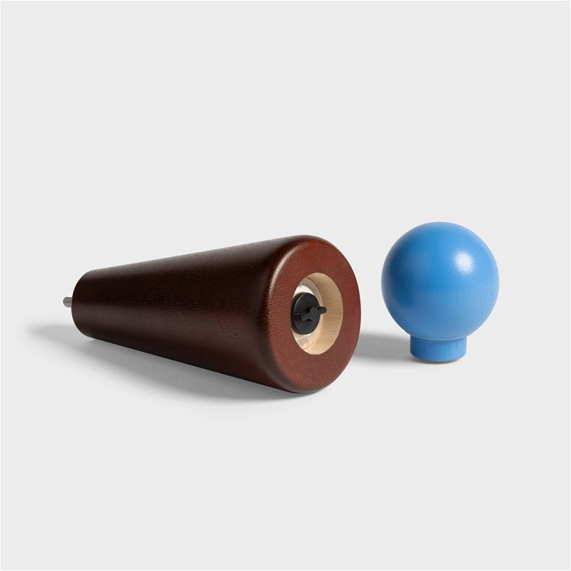 Salt & pepper halma large burgundy