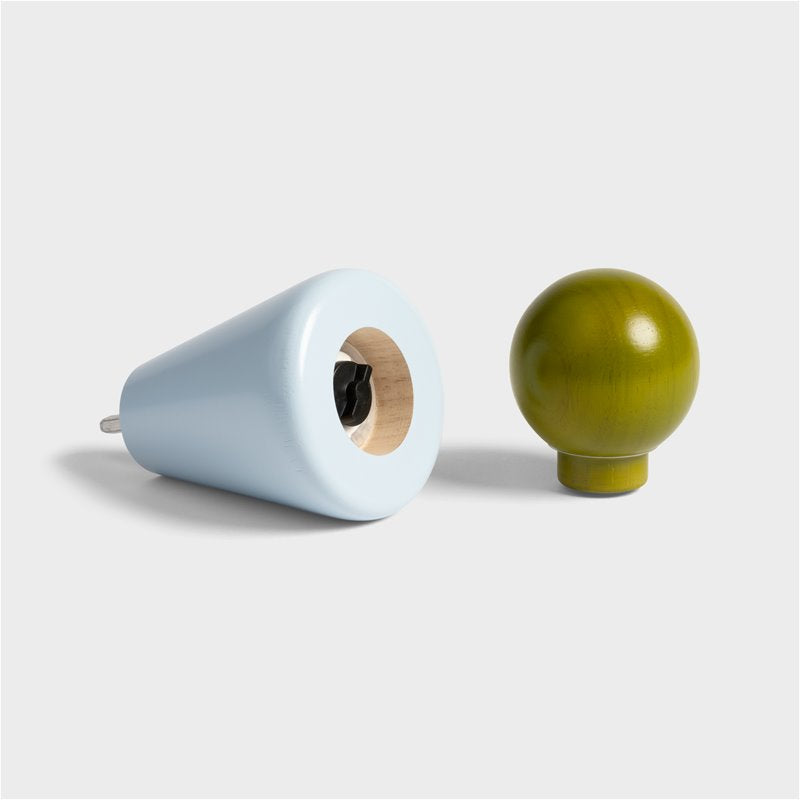 Salt & pepper halma small blue