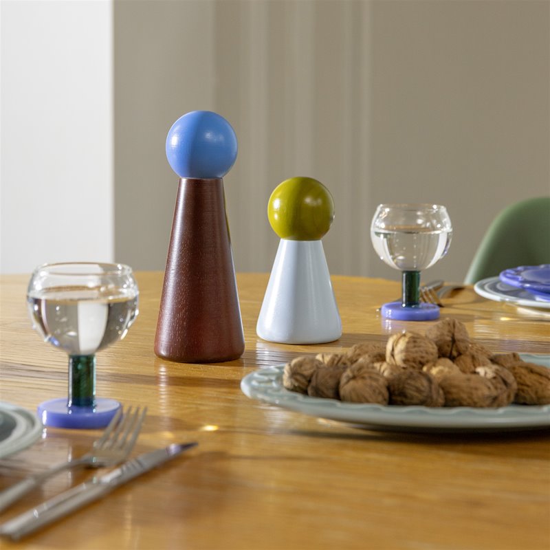 Salt & pepper halma large burgundy