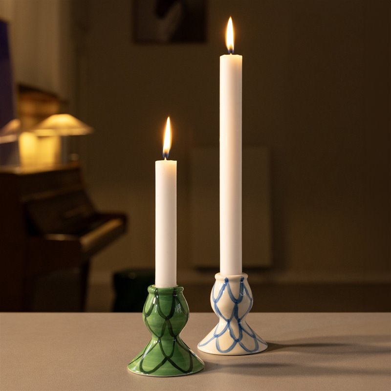 Candle holder sirène blue