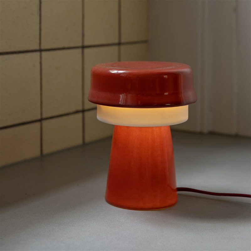 Tablelamp hat burgundy