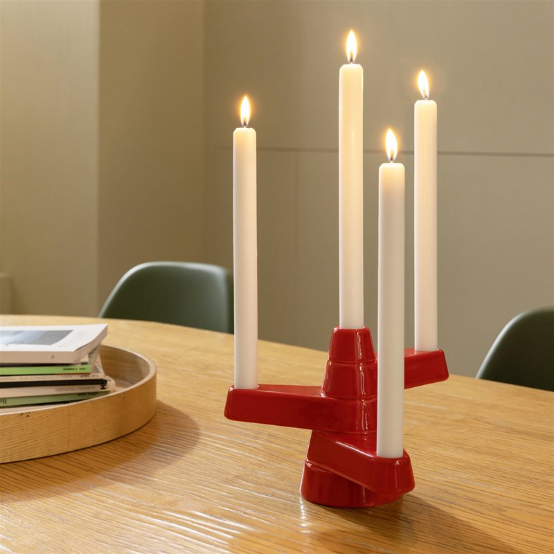 Candle holder brute red