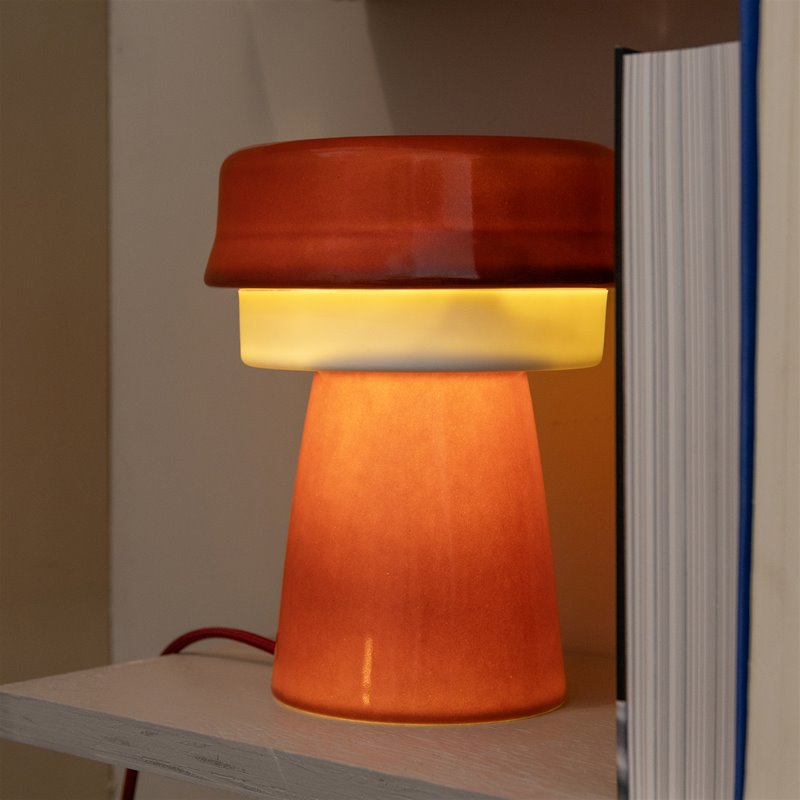 Tablelamp hat burgundy