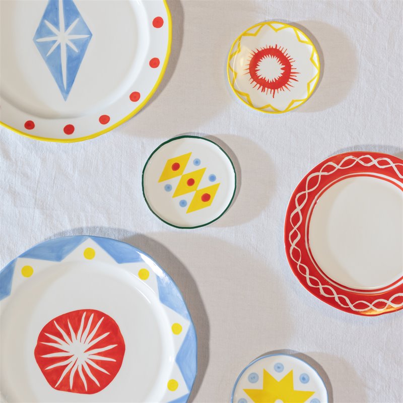 Plate festivo large rhombic